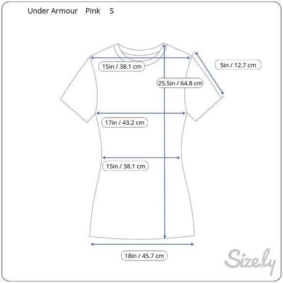 Under Armour Womens Sonic HeatGear Fitted Workout Athletic T-Shirt Pink Black S - Picture 8 of 8